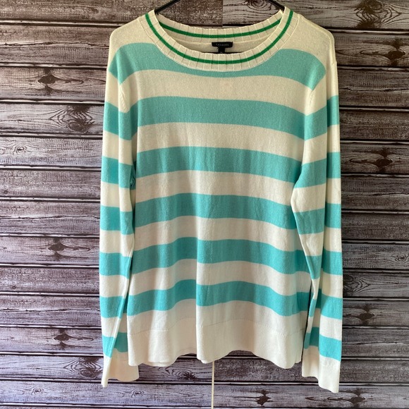 Talbots Sweaters - Talbots Women's Long-Sleeved Sweater Size XL Striped Pullover NWT